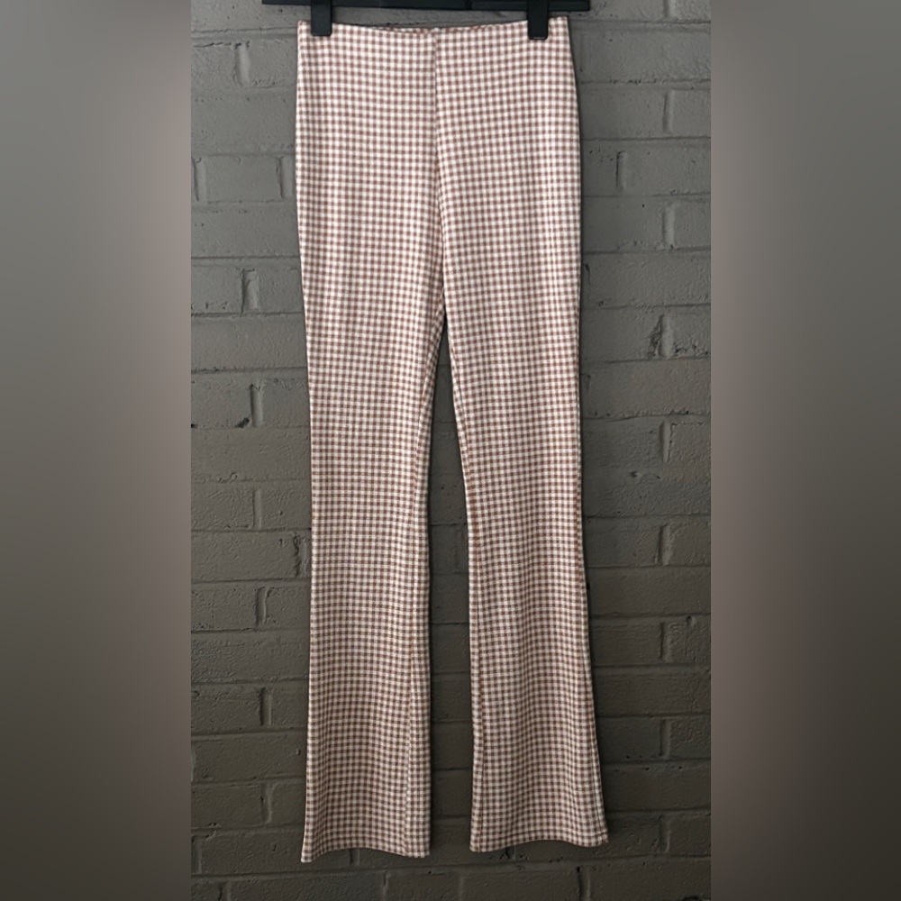 Luca + Grae NWT checked strech bootcut pants